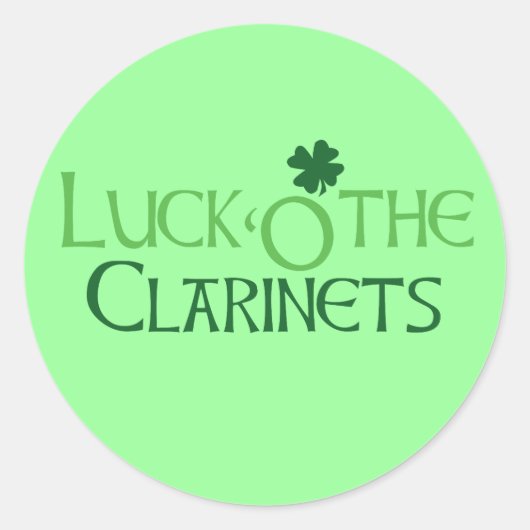 Glück O' Clarinets Sticker (Vorderseite)