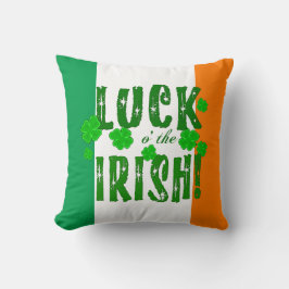 Glück O das irische Wurfs-Kissen Kissen