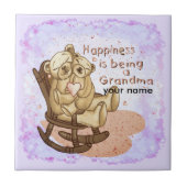 Glück Oma Fliese (Vorderseite)