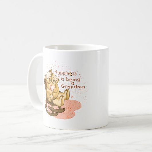 Glück Oma Kaffeetasse (Vorderseite Links)