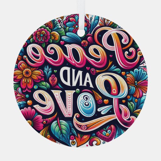 Glück Ornament Aus Glas (Rückseite)