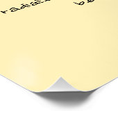 Glück Positive Bekräftigung Poster (Ecke)