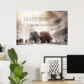 Glück Poster (Heimbüro)