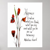 Glück Poster (Vorne)