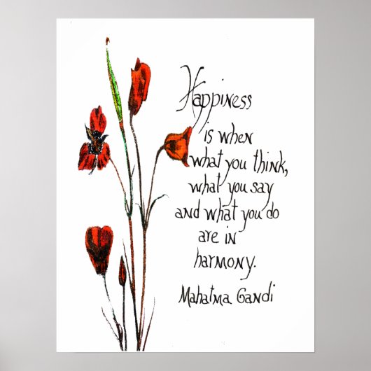 Glück Poster (Vorne)