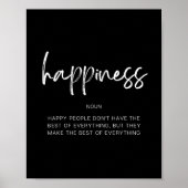 Glück Poster (Vorne)