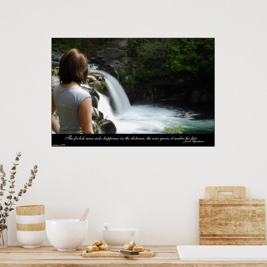 Glück Poster (Küche)