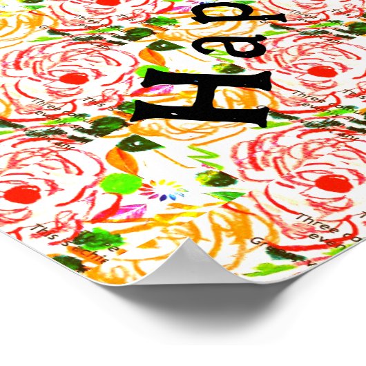 Glück Poster (Ecke)