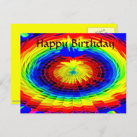 Glück_ Postkarte (Vorne/Hinten)