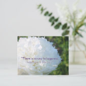 Glück Postkarte (Stehend Vorderseite)