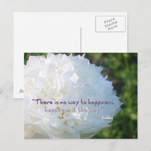 Glück Postkarte (Vorne/Hinten)