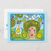 Glück_ Postkarte (Vorne/Hinten)