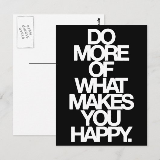 Glück Postkarte (Vorne/Hinten)