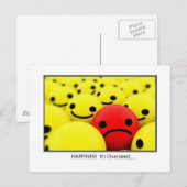 Glück Postkarte (Vorne/Hinten)