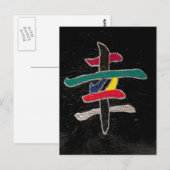 Glück Postkarte (Vorne/Hinten)