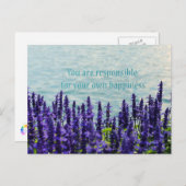 Glück Postkarte (Vorne/Hinten)