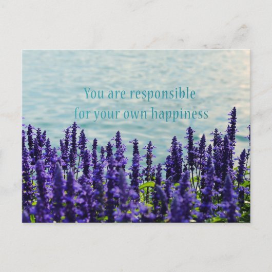 Glück Postkarte (Vorderseite)