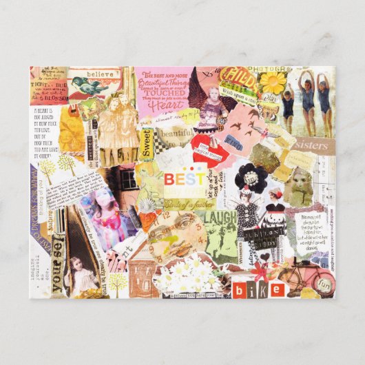 Glück Postkarte (Vorderseite)