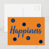 Glück Postkarte (Vorne/Hinten)