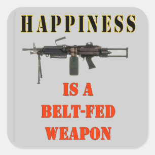 GLÜCK QUADRATISCHER AUFKLEBER