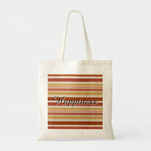 Glück - Retro-Gestreifte-Tasche Tragetasche