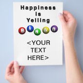 Glück ruft BINGO Flyer (Hand)