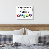 Glück ruft BINGO Leinwanddruck (Insitu (Schlafzimmer))