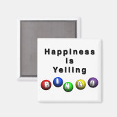 Glück ruft BINGO Magnet (Vorderseite/Rückseite)