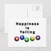 Glück ruft BINGO Postkarte (Vorne/Hinten)