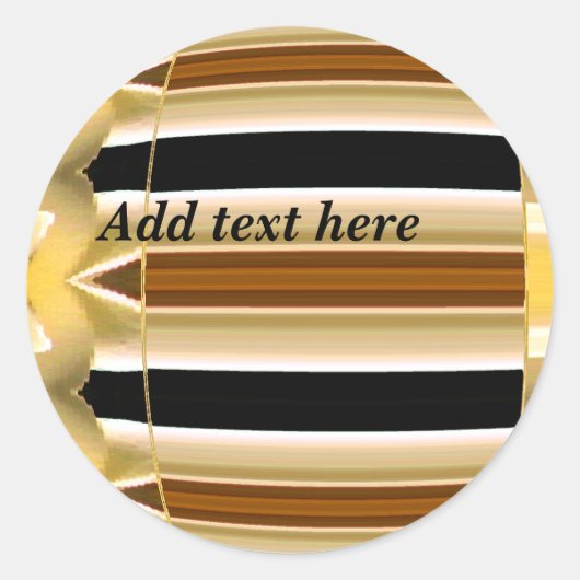 Glück_ Runder Aufkleber (Vorderseite)