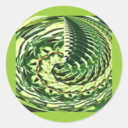 Glück_ Runder Aufkleber (Vorderseite)