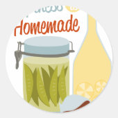 Glück Runder Aufkleber (Vorderseite)