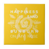 Glück-Sand u. Sun-Fliese Fliese (Vorderseite)