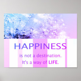 Glück schöne Sprüche Sprichwort Zitate Pusteblume Poster