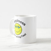 Glück schwimmt schnell kaffeetasse (Vorderseite Links)