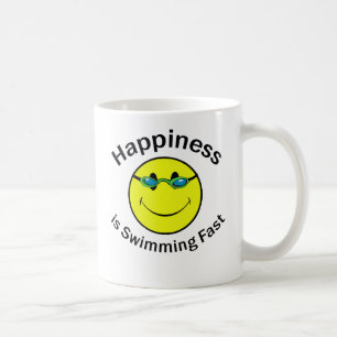 Glück schwimmt schnell kaffeetasse