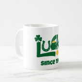 Glück seit dem Jahr Kaffeetasse (Vorderseite Links)