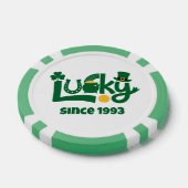 Glück seit dem Jahr Pokerchips (Einzeln)