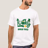 Glück seit Jahr T-Shirt (Vorderseite)