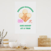 Glück servieren poster (Küche)