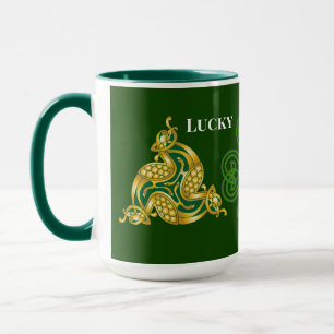 Glück Sie keltisch Design Saint Patrick's Day Gree Tasse