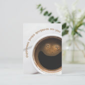 Glück sieht dir wunderbar aus postkarte (Stehend Vorderseite)