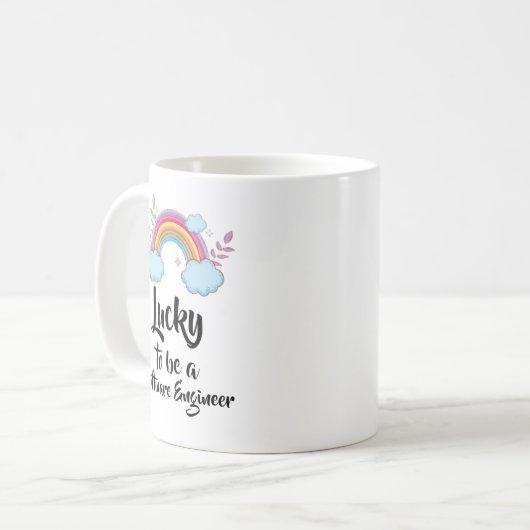Glück, Software Engineer Tasse zu sein (Vorderseite Links)