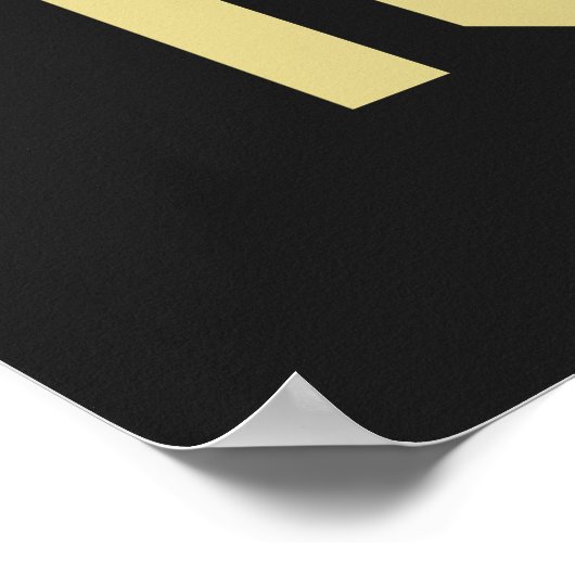 Glück spielt Eishockey Poster (Ecke)