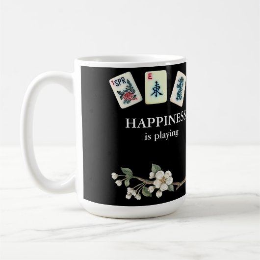 Glück spielt Mah Jongg mit den Mädchen Kaffeetasse (Links)