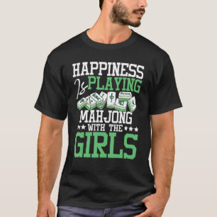 Glück spielt Mahjong - Casino Player Tiles T-Shirt
