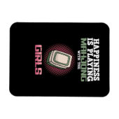 Glück spielt Mahjong Game Player Games Magnet (Horizontal)