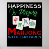 Glück spielt Mahjong mit den Mädchen Poster (Vorne)