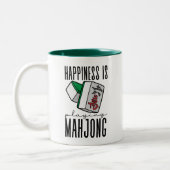Glück spielt Mahjong Zweifarbige Tasse (Links)