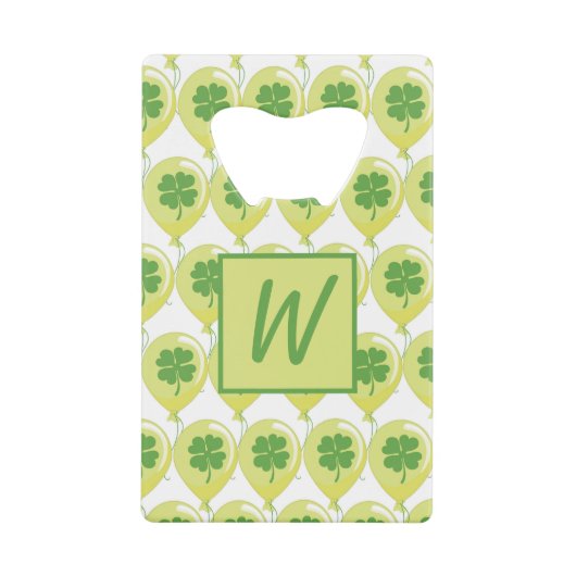 Glück St. Patrick's Clovers Geldbeutel Flaschenöffner (Vorderseite)